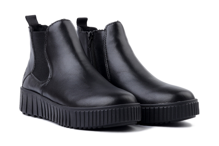 RIEKER Y6151-00 black, botki damskie
