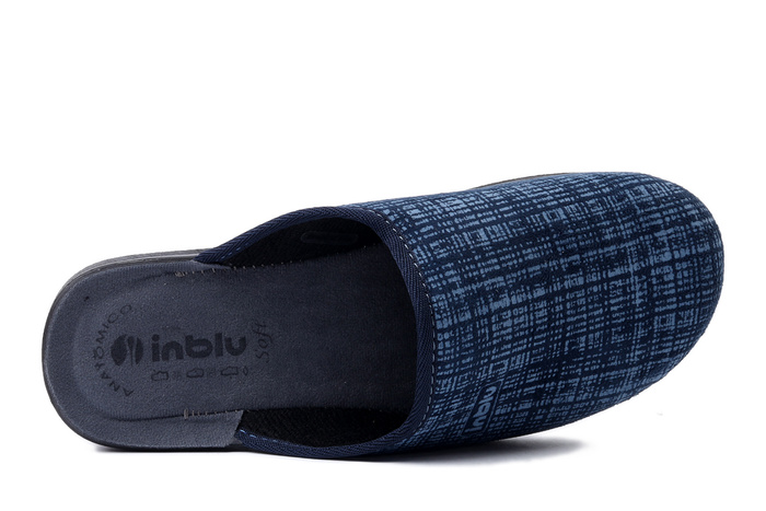 INBLU DG-18 004 granatowy, kapcie męskie