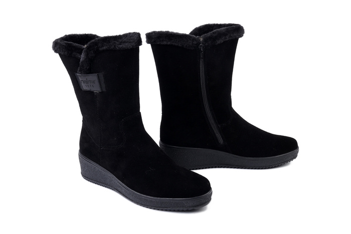 RIEKER Y4456-00 black, botki damskie