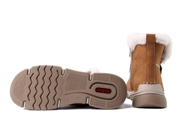 RIEKER 45966-20 brown, botki damskie