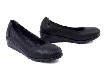 RIEKER L5360-00 black, czółenka damskie