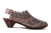 RIEKER 46778-64 beige combination, sandały damskie