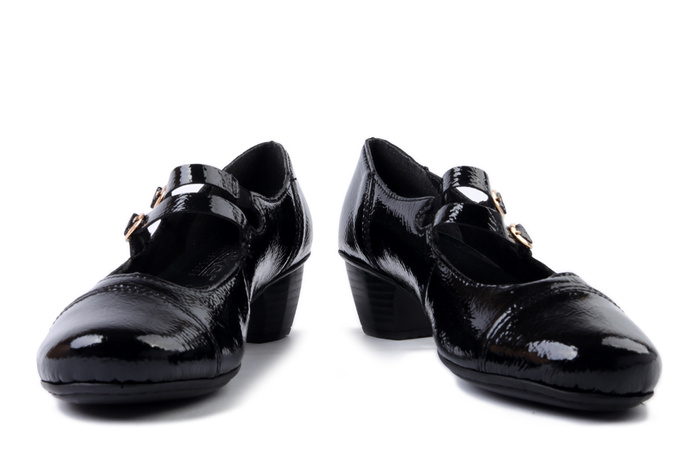 RIEKER 41758-00 black, czółenka damskie