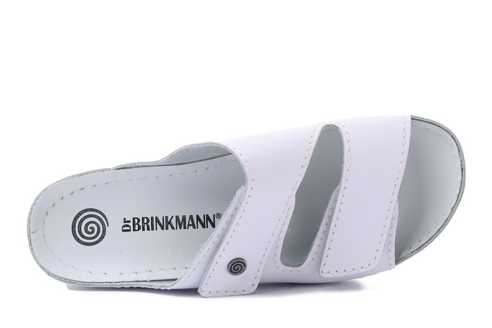 DR. BRINKMANN 703790-3 weiss, klapki damskie