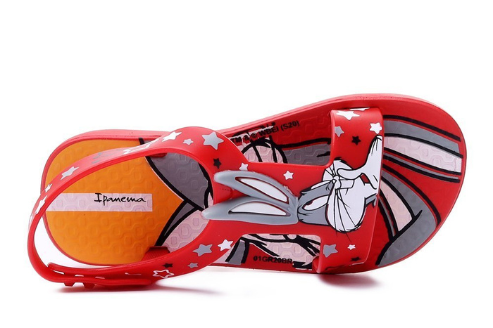 IPANEMA 26372 LOONEY TUNES BABY 22192 red/grey, sandały dziecięce, rozmiary: 21-25,5