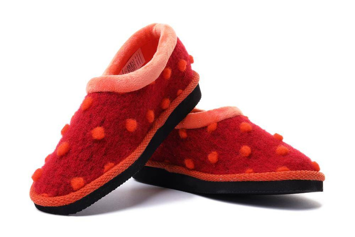MANITU 340007-04 rot/orange, kapcie damskie