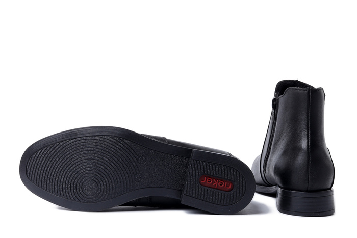 RIEKER 77051-00 black, botki damskie