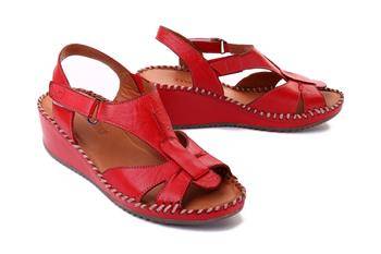 MANITU 910157-04 rot, sandały damskie