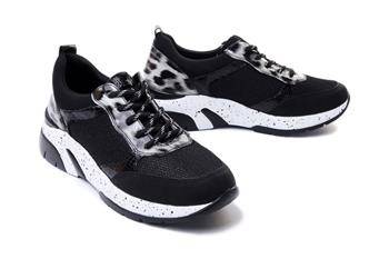 RIEKER REMONTE D4107-02 black combination, półbuty/sneakersy damskie