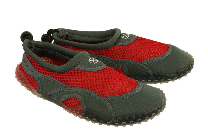 AXIM 5KL11424 popiel/czerwony, buty do wody dziecięce, rozmiary 29-35