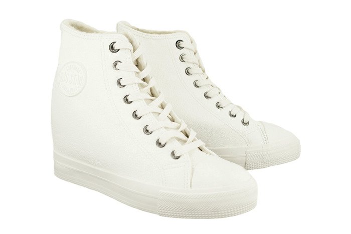 BIG STAR BB274304 biały, trzewiki, sneakersy damskie