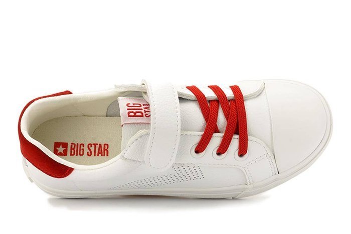 BIG STAR DD374106 biały/czerwony, półbuty dziecięce, rozmiary:30-35