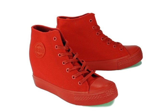 BIG STAR FF274A193 czerwony, trampki, sneakersy damskie