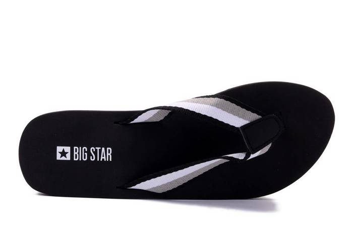 BIG STAR LL274781 czarny, klapki japonki damskie