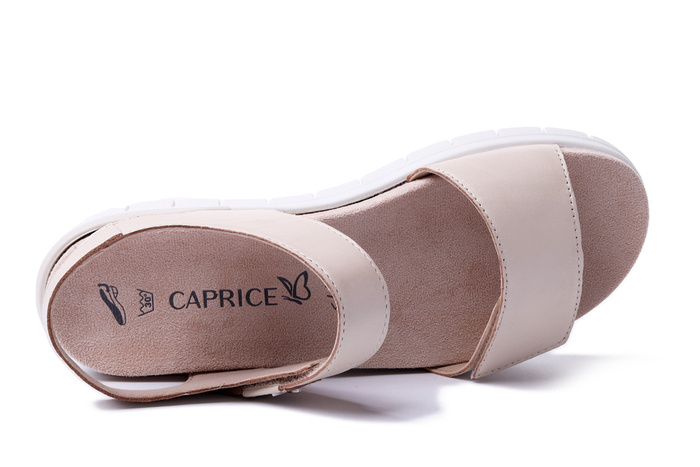 CAPRICE 9-28701-42 140 M2870142 cream perlato, sandały damskie