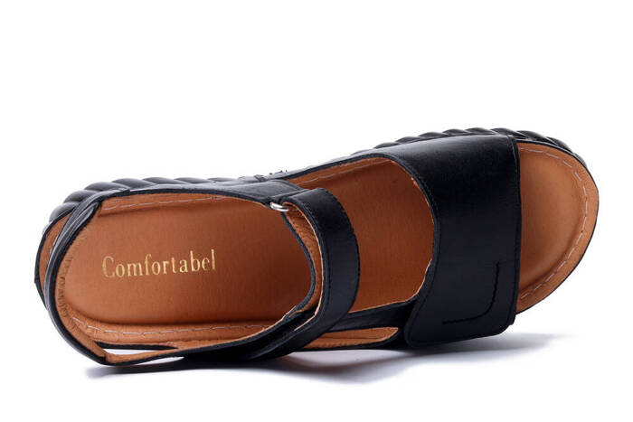 COMFORTABEL 710137-01 schwarz, sandały damskie