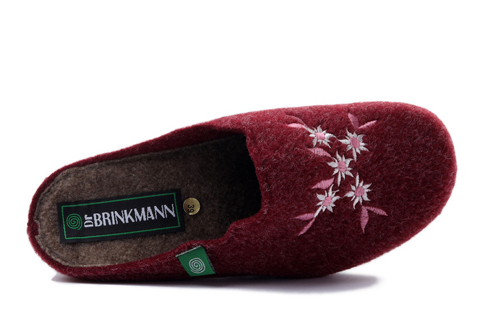 DR. BRINKMANN 330010-41 bordeaux, kapcie damskie