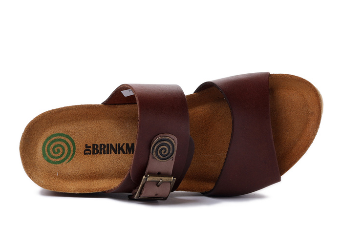 DR. BRINKMANN 700147-02 caramel, klapki profilaktyczne damskie