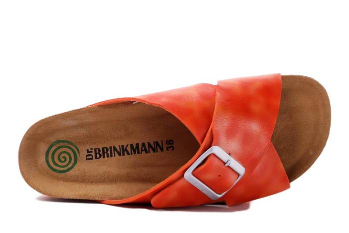 DR. BRINKMANN 700340-62 orange, klapki profilaktyczne damskie
