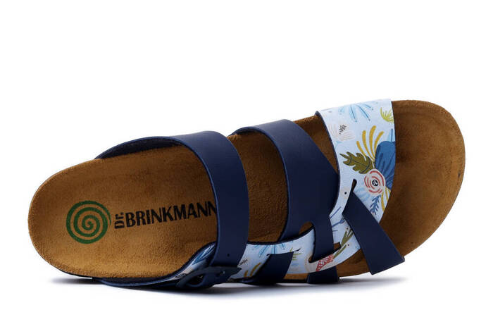 DR. BRINKMANN 700554-51 bleu, klapki damskie