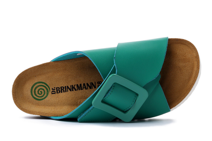 DR. BRINKMANN 700566-07 grun, klapki damskie