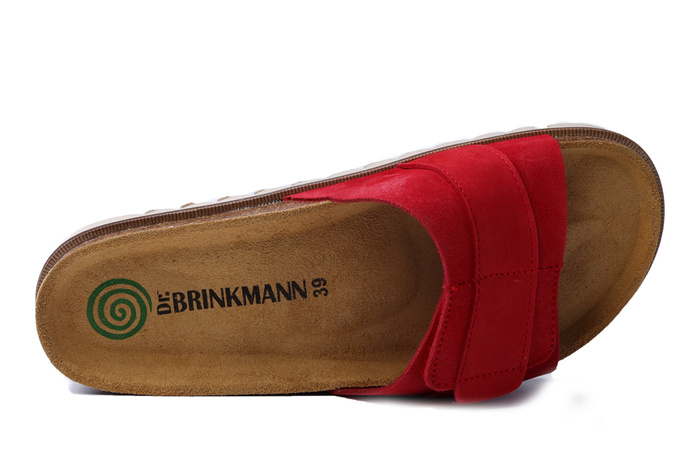 DR. BRINKMANN 700571-04 rot, klapki damskie