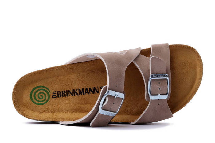 DR. BRINKMANN 700575-08 beige, klapki damskie