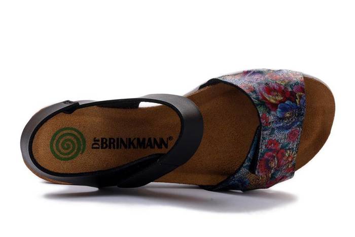 DR. BRINKMANN 710102-01 schwarz, sandały damskie