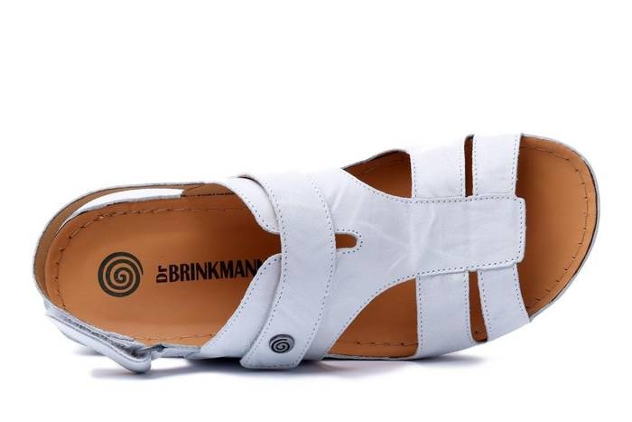 DR. BRINKMANN 710633-3 weiss, sandały profilaktycze damskie