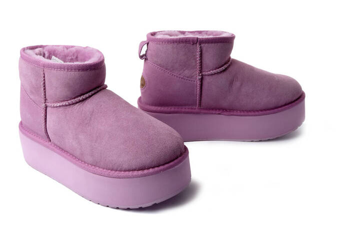 EMU AUSTRALIA W13082 Stinger Micro Flatform mauve mist, botki damskie