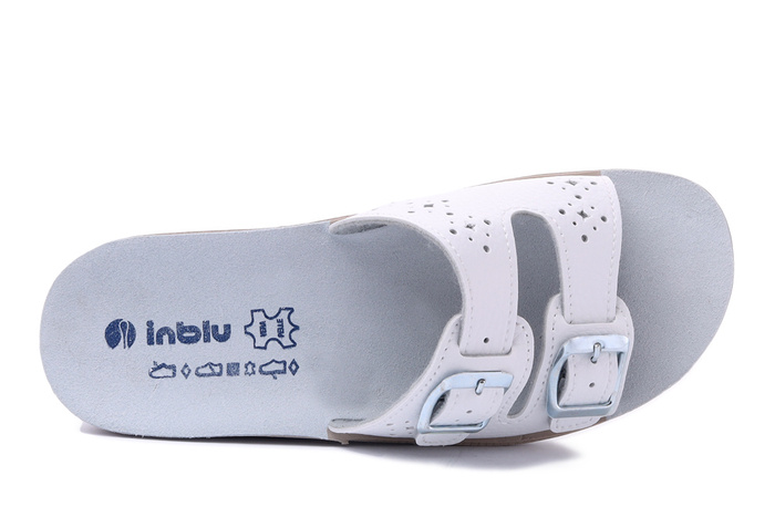 INBLU VR-8B 001 biały, klapki damskie