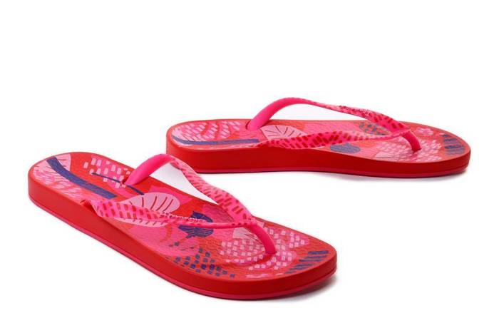 IPANEMA Anat Nature VII Fem 83325 red/pink, klapki japonki damskie