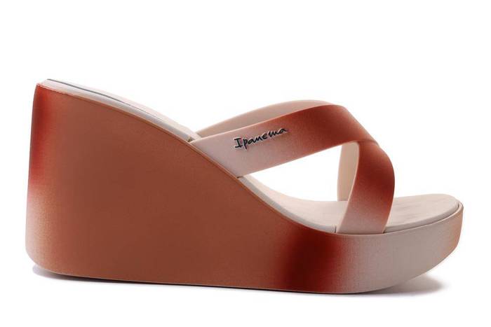 IPANEMA Colore Fem 83423 beige/brown, klapki damskie