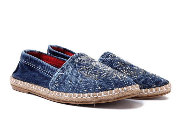 LANQIER 40C294 jeans, espadryle/baleriny damskie