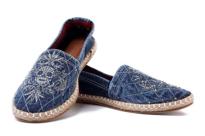 LANQIER 40C294 jeans, espadryle/baleriny damskie