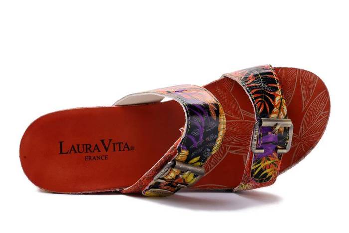 LAURA VITA FACDIAO SL80403-1D orange, klapki damskie