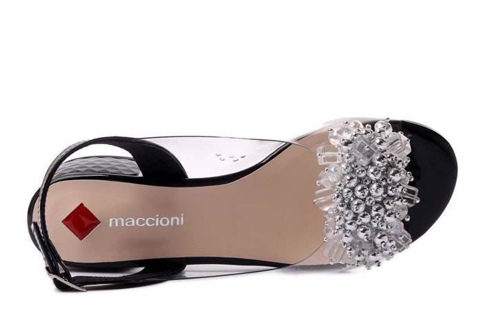 MACCIONI 476A czarny, sandały damskie