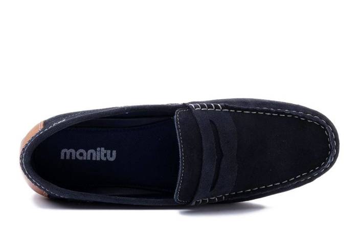 MANITU 630002-05 denim, półbuty/mokasyny męskie