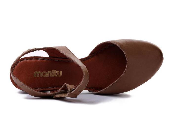 MANITU 910997-08 beige, sandały damskie