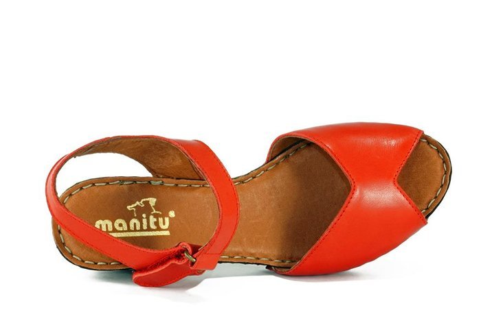 MANITU 910998-4 rot, sandały damskie