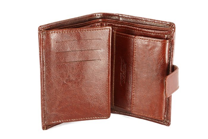 PERFEKT PLUS P/27 A RFID SECURE brązowy z zapinką, portfel męski