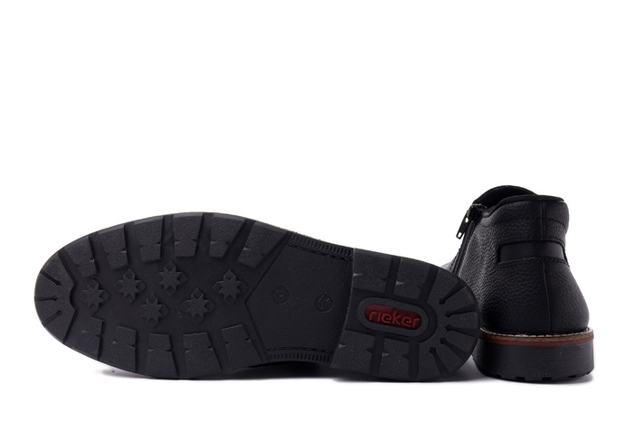 RIEKER 15399-00 black, botki męskie