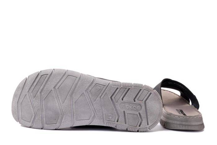 RIEKER 25289-45 grey, klapki męskie