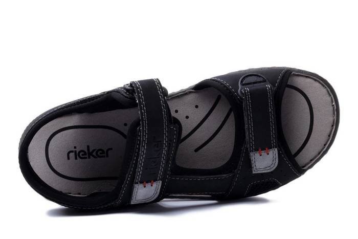 RIEKER 26156-02 black, sandały męskie
