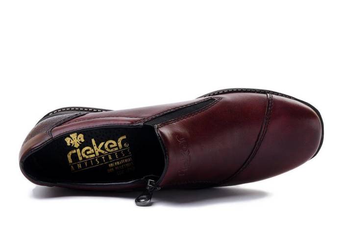 RIEKER 44265-35 red, półbuty damskie