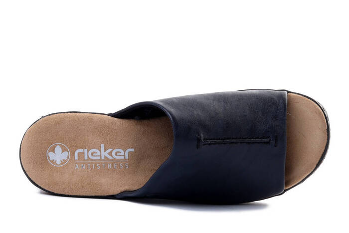 RIEKER 62905-14 blue, klapki damskie