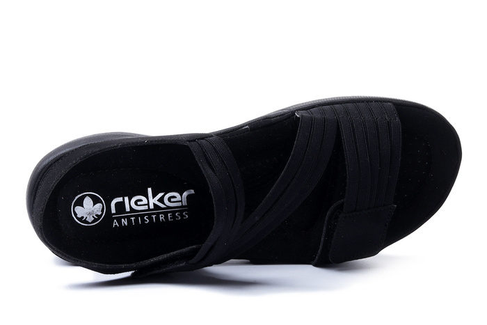 RIEKER 64870-02 black, sandały damskie