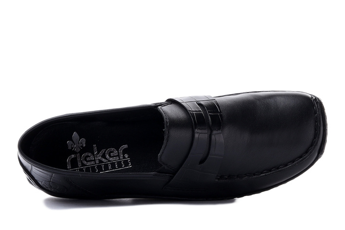 RIEKER L1752-00 black, półbuty damskie