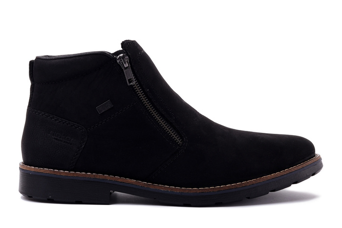 RIEKER TEX 15353-00 black, botki męskie