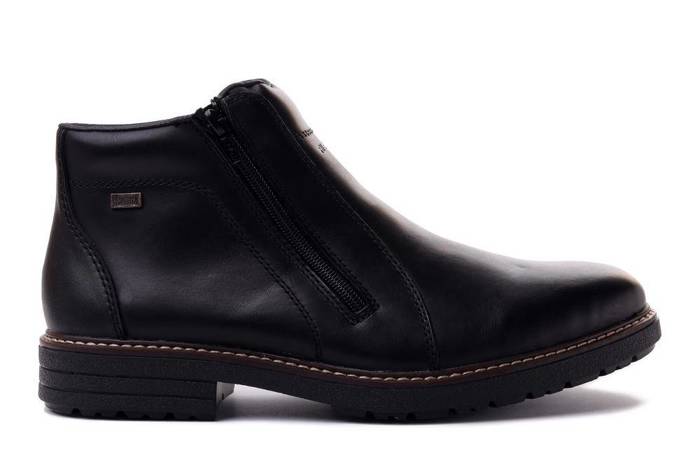 RIEKER TEX 33160-00 black, botki męskie